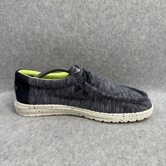 Hey Dude Shoes Youth 6 Wally Stretch Naval Speckle Slip On Comfort Walking NEW - Picture 6 of 10